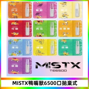 MISTX TE鴨嘴獸6500 Puffs抛棄式一次性抛棄式電子煙